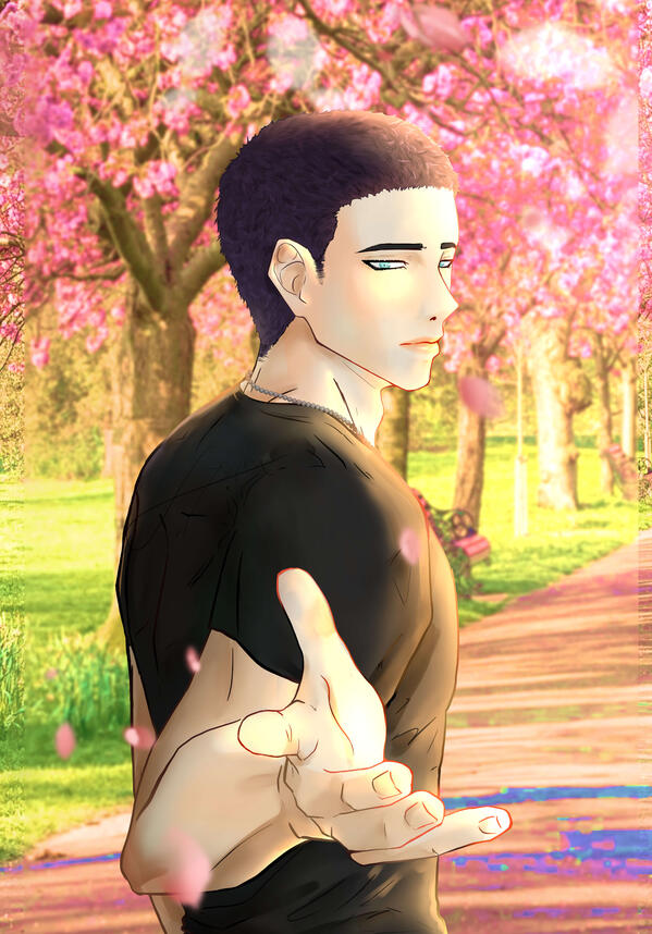 "Accepting" Anime illustration (Adan)