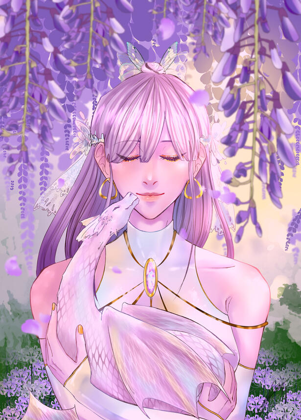 "Friends" Anime illustration (Hyori)